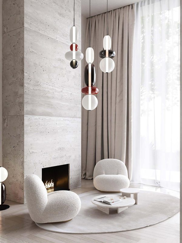 candied glass pendant light