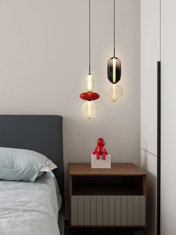 candied glass pendant light