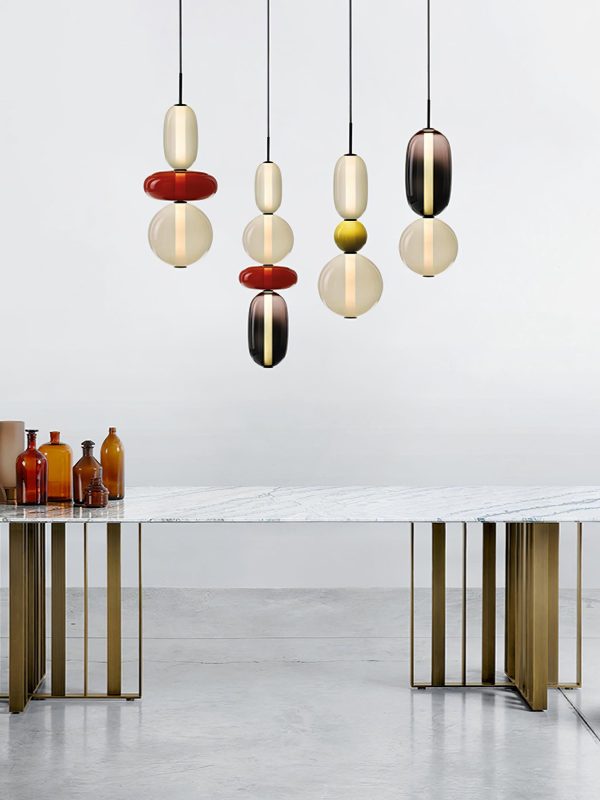 candied glass pendant light