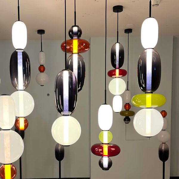 candied glass pendant light