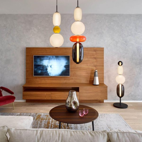 candied glass pendant light