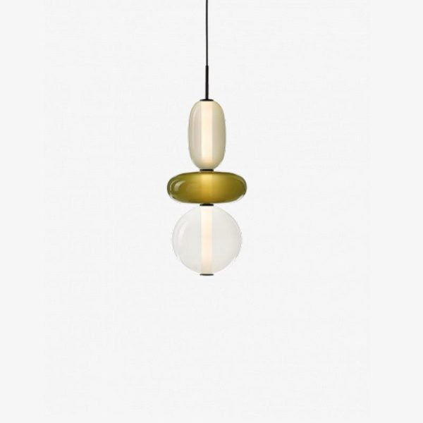 candied glass pendant light
