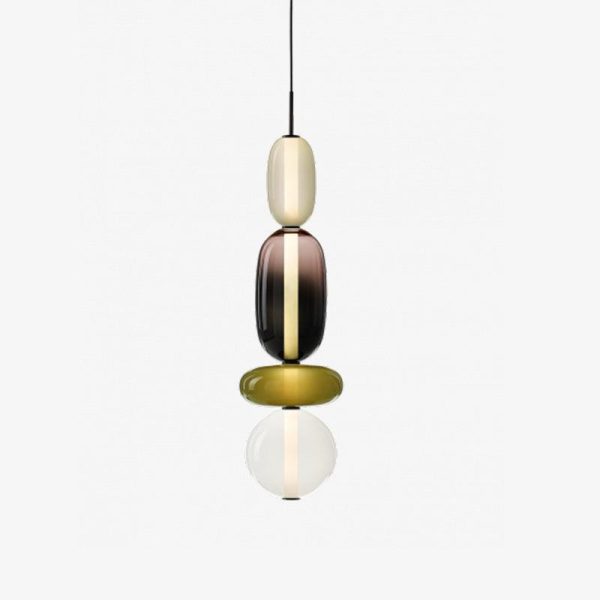 candied glass pendant light