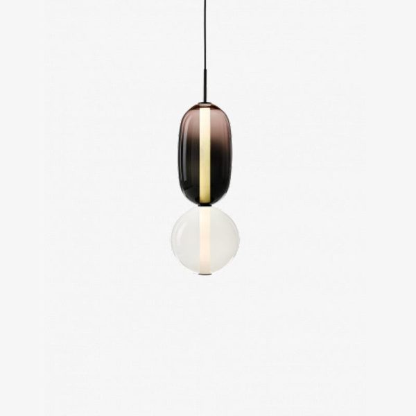 candied glass pendant light