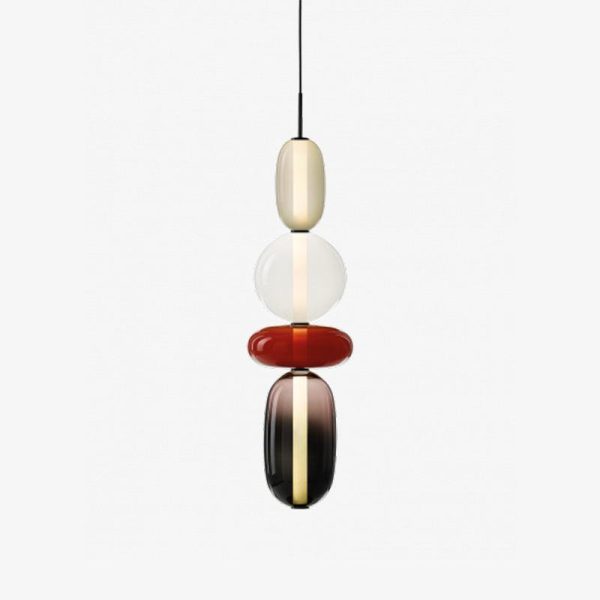 candied glass pendant light