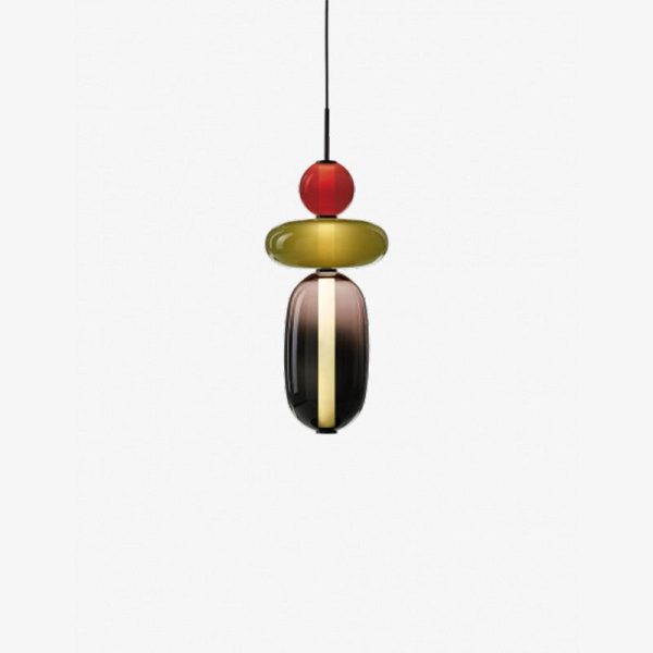 candied glass pendant light