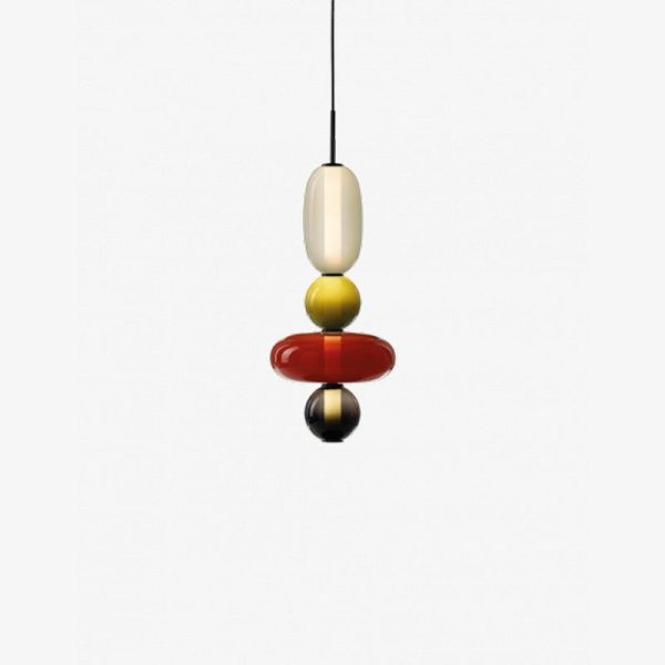 candied glass pendant light