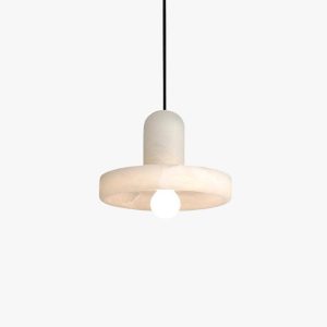 carrara alabaster pendant lamp