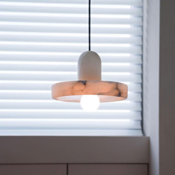 carrara alabaster pendant lamp