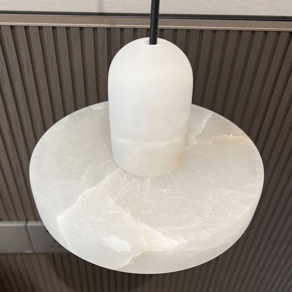 carrara alabaster pendant lamp