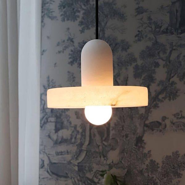 carrara alabaster pendant lamp