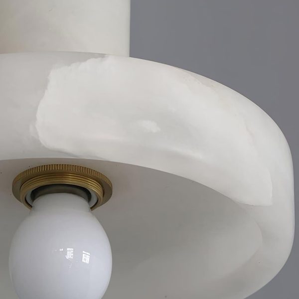 carrara alabaster pendant lamp