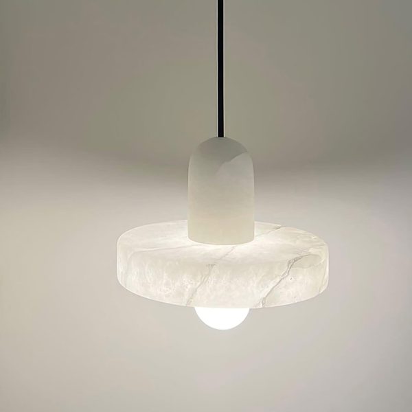 carrara alabaster pendant lamp