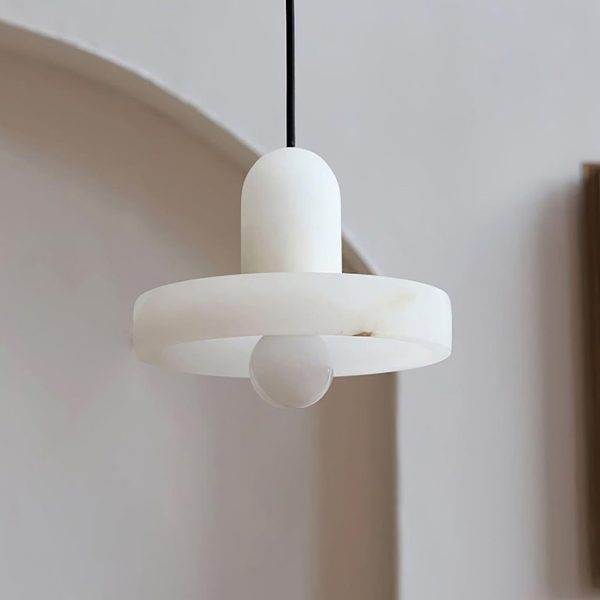 carrara alabaster pendant lamp