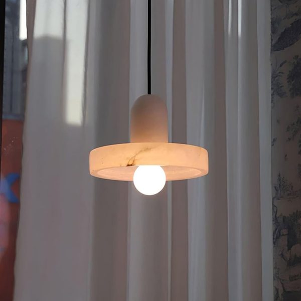 carrara alabaster pendant lamp