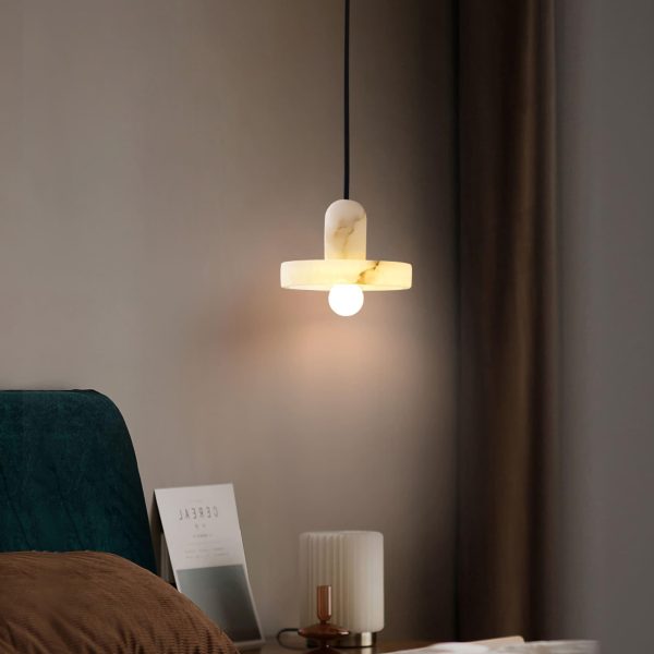carrara alabaster pendant lamp