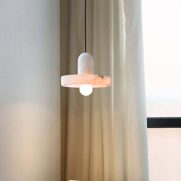 carrara alabaster pendant lamp