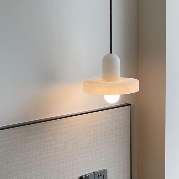 carrara alabaster pendant lamp
