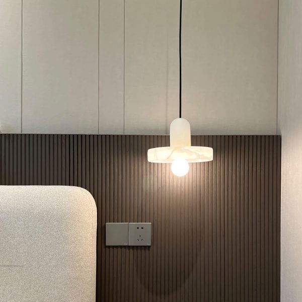 carrara alabaster pendant lamp
