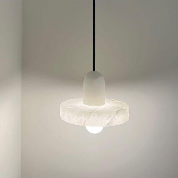 carrara alabaster pendant lamp