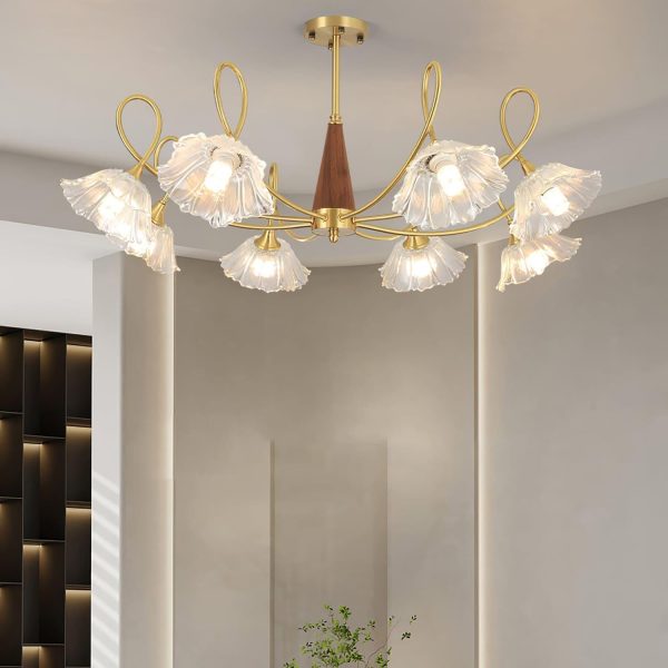 century lotus leaf chandelier