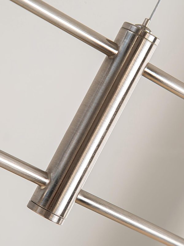 ceramic ribbed linear pendant light