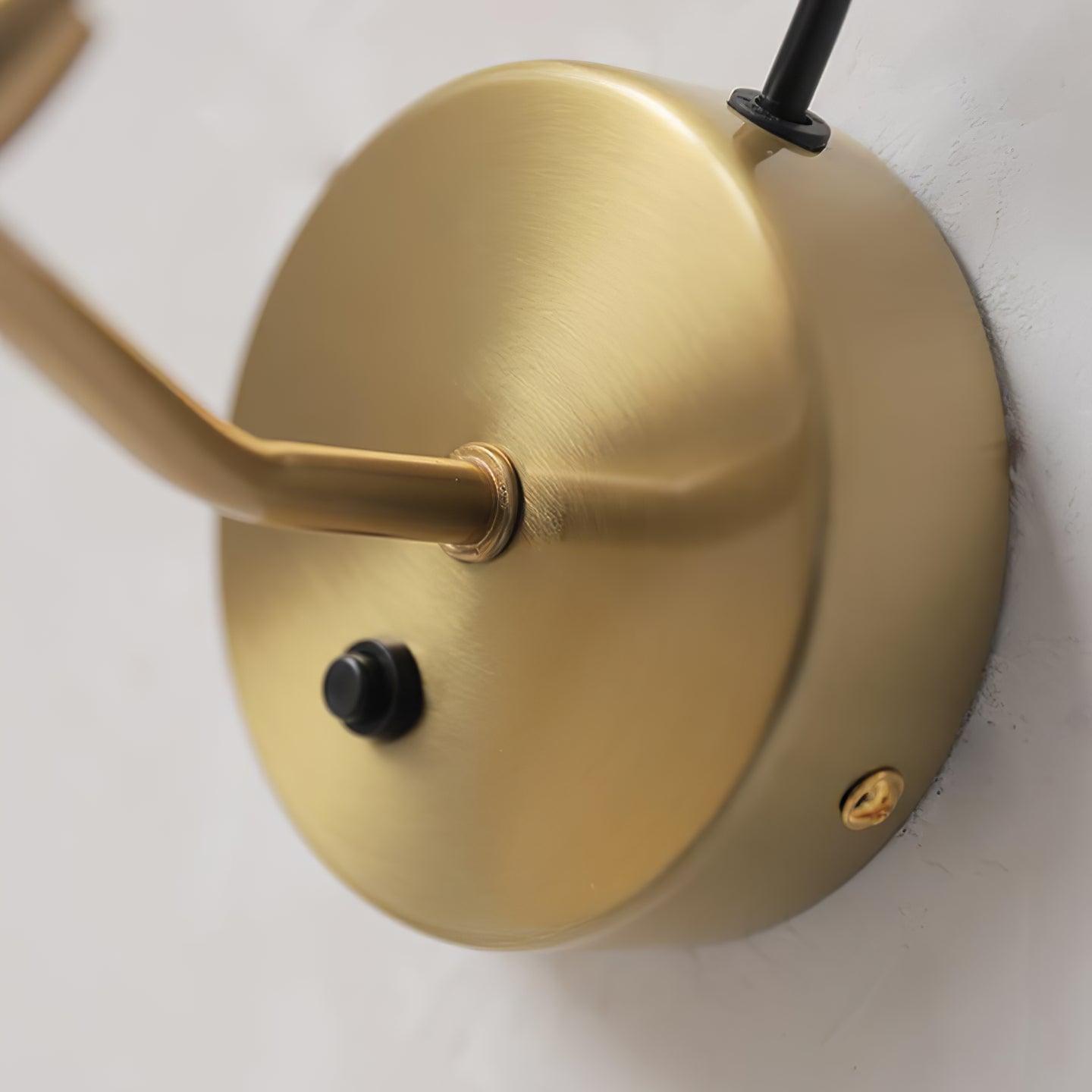 ceramic ribbed wall light