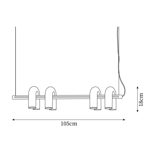 cirkus linear chandelier