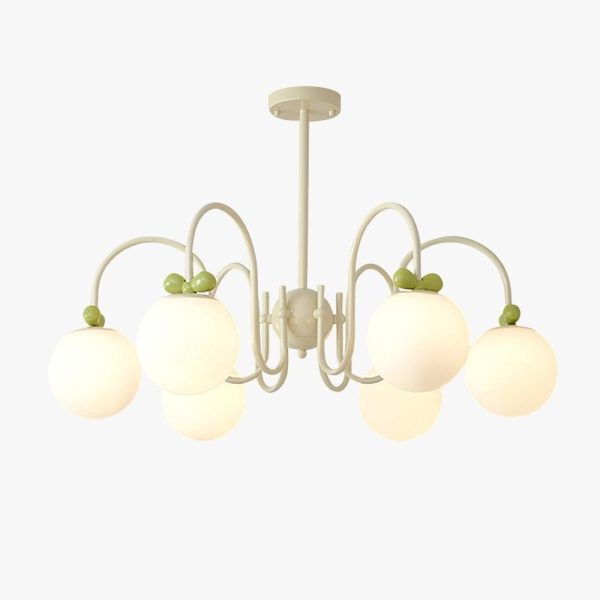 cream cherry chandelier