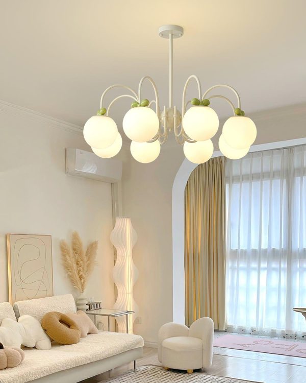 cream cherry chandelier