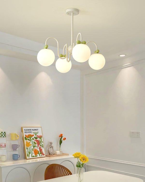 cream cherry chandelier