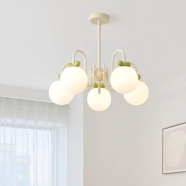cream cherry chandelier