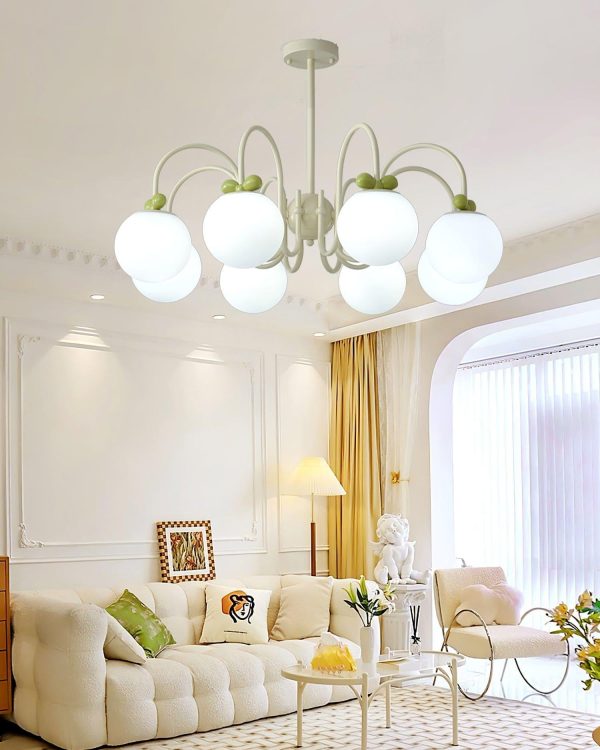 cream cherry chandelier
