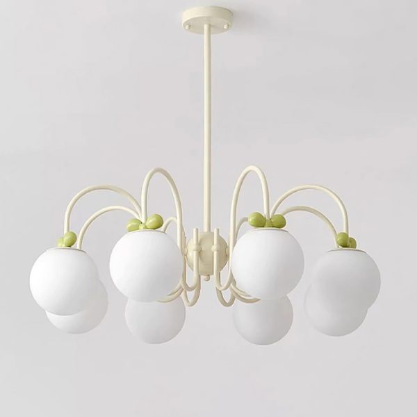 cream cherry chandelier