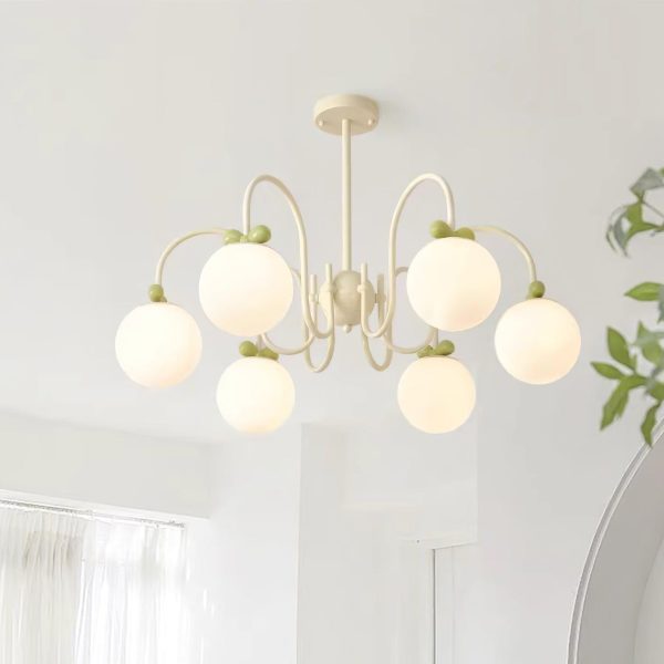 cream cherry chandelier