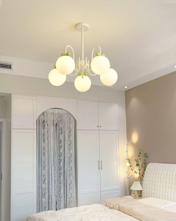 cream cherry chandelier