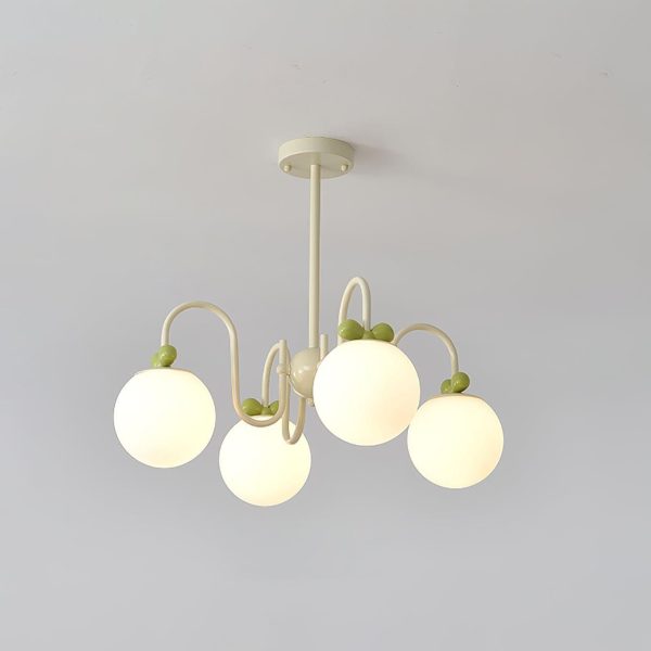 cream cherry chandelier