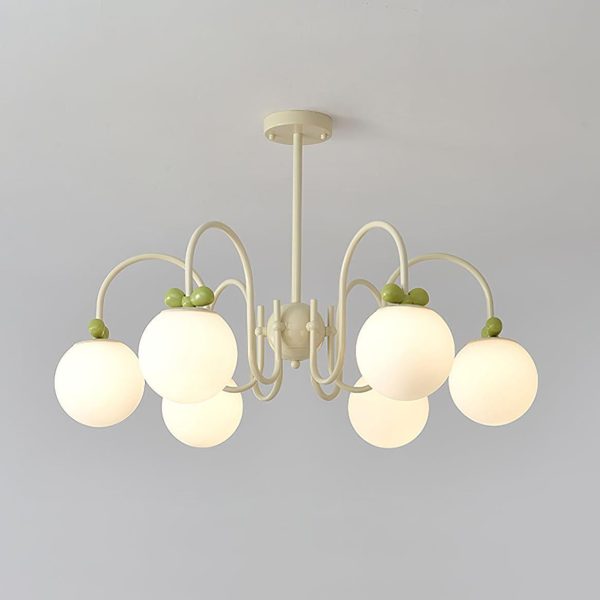 cream cherry chandelier