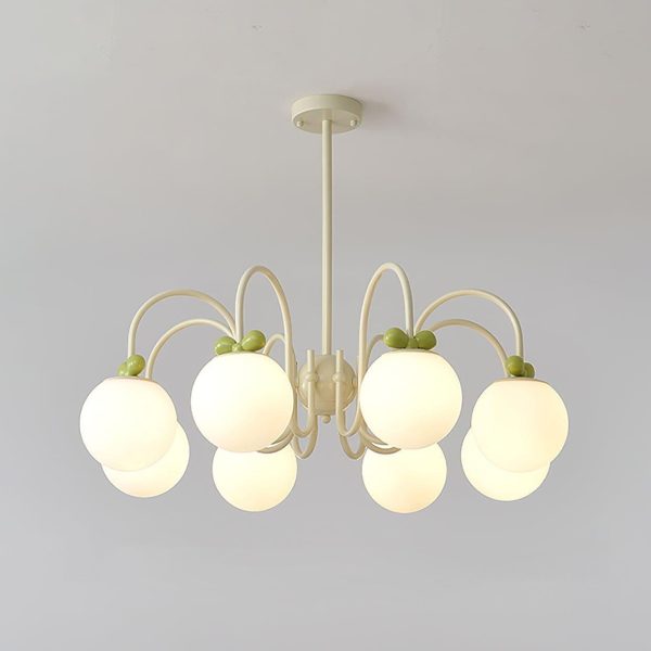 cream cherry chandelier