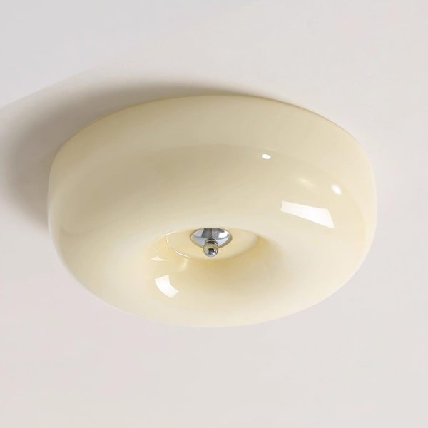 cream pudding ceiling lamp