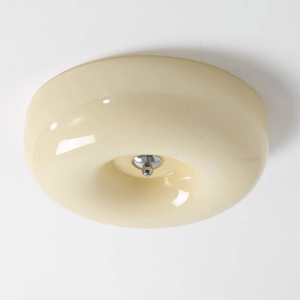 cream pudding ceiling lamp