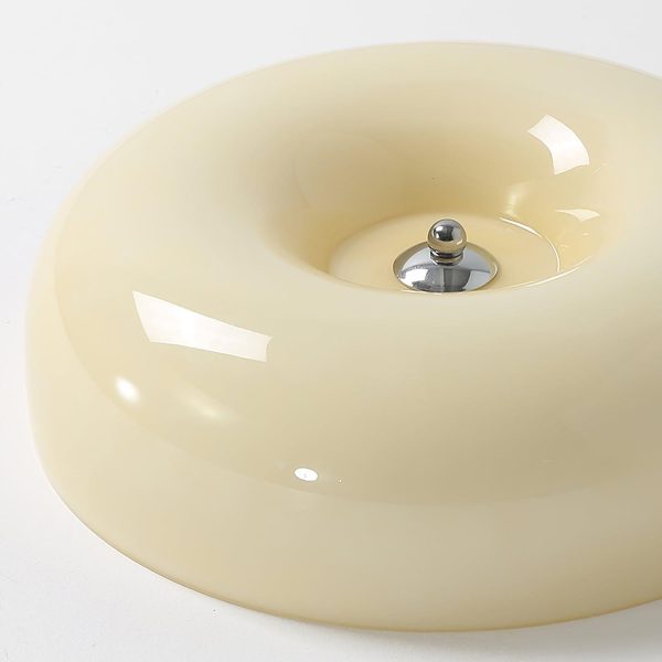 cream pudding ceiling lamp