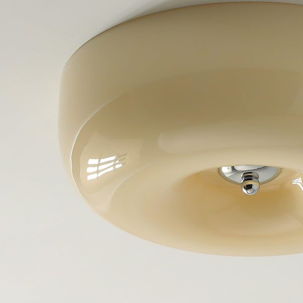 cream pudding ceiling lamp