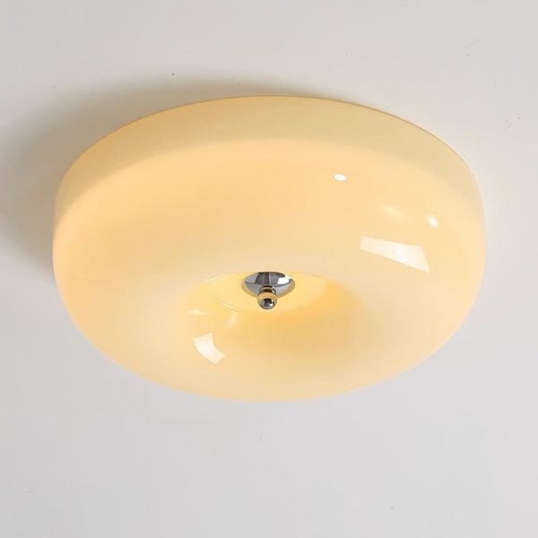 cream pudding ceiling lamp