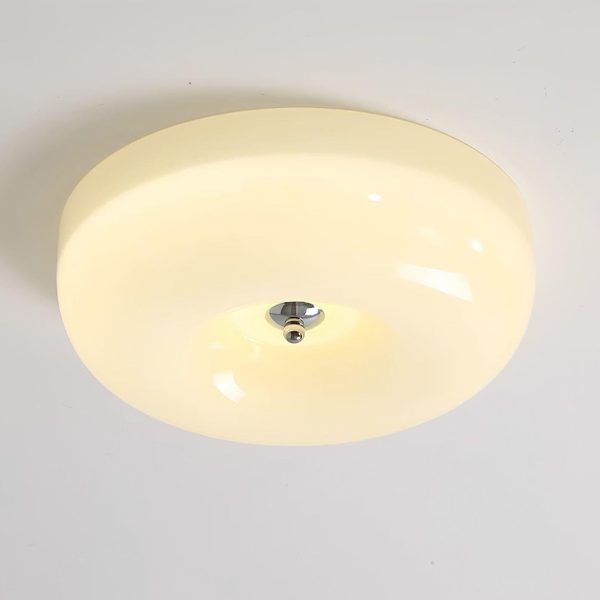 cream pudding ceiling lamp