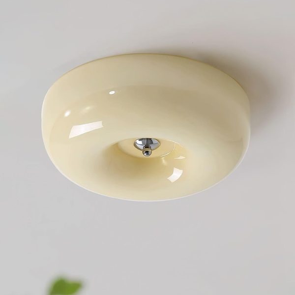 cream pudding ceiling lamp