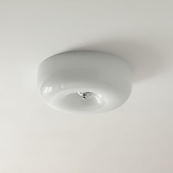 cream pudding ceiling lamp