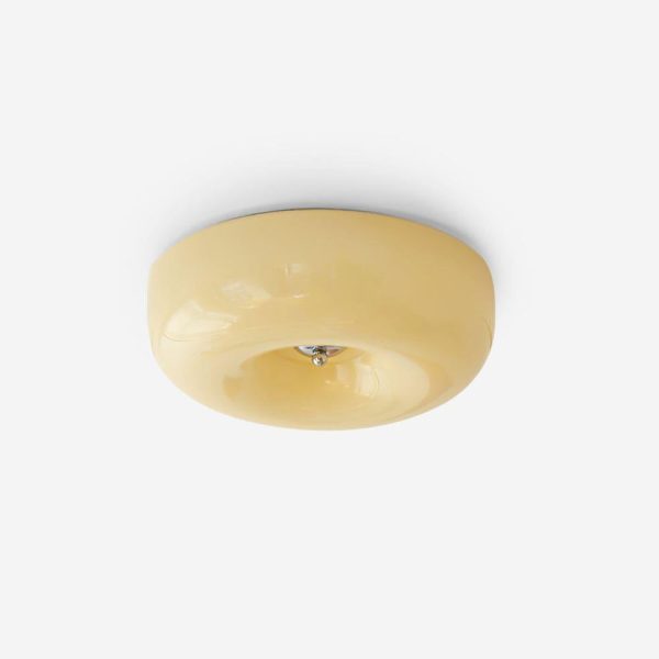 cream pudding ceiling lamp