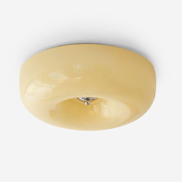 cream pudding ceiling lamp