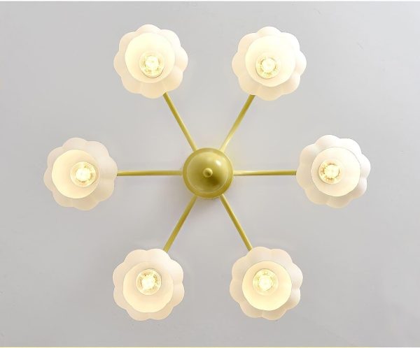 cream style pumpkin chandelier